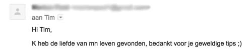 Reactie van een lezeres