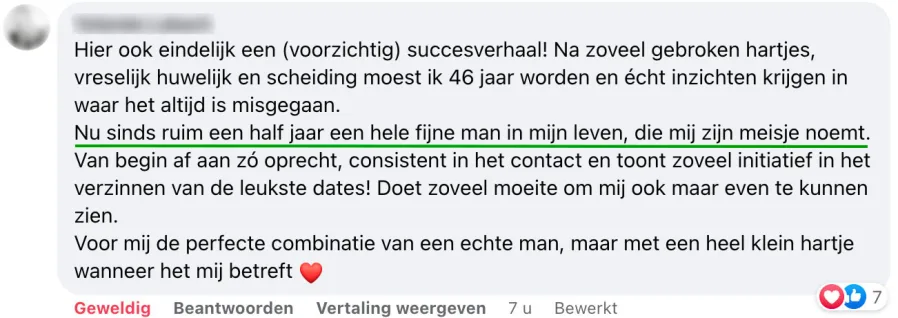 Succesverhaal van een lezeres