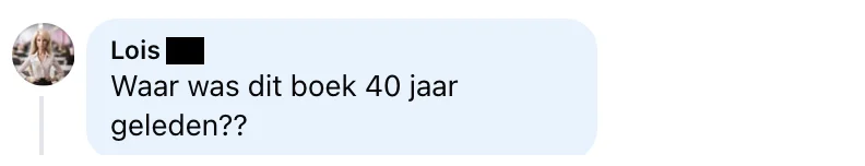 Facebook-reactie van Lois over Jij Verdient Meer