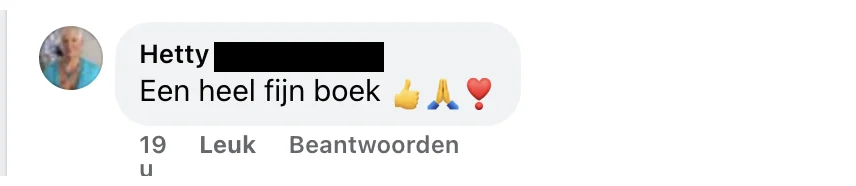 Facebook-reactie van Hetty over Jij Verdient Meer